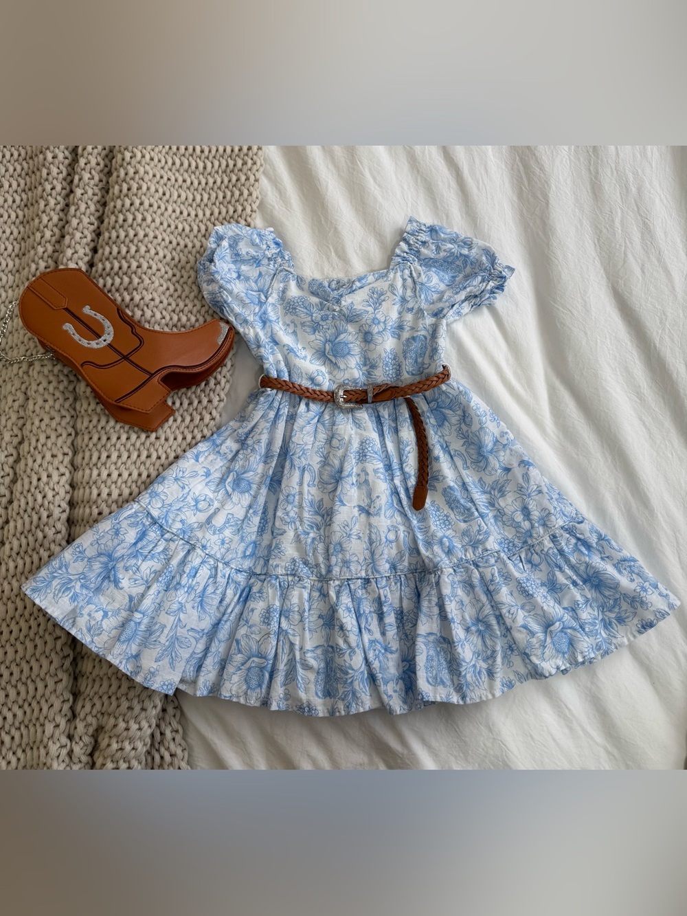 Preloved Happily Grey Kids dress set size 5